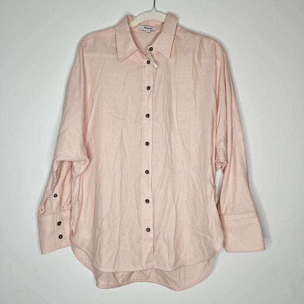 Madewell Blush Pink Collared Shirt NWT